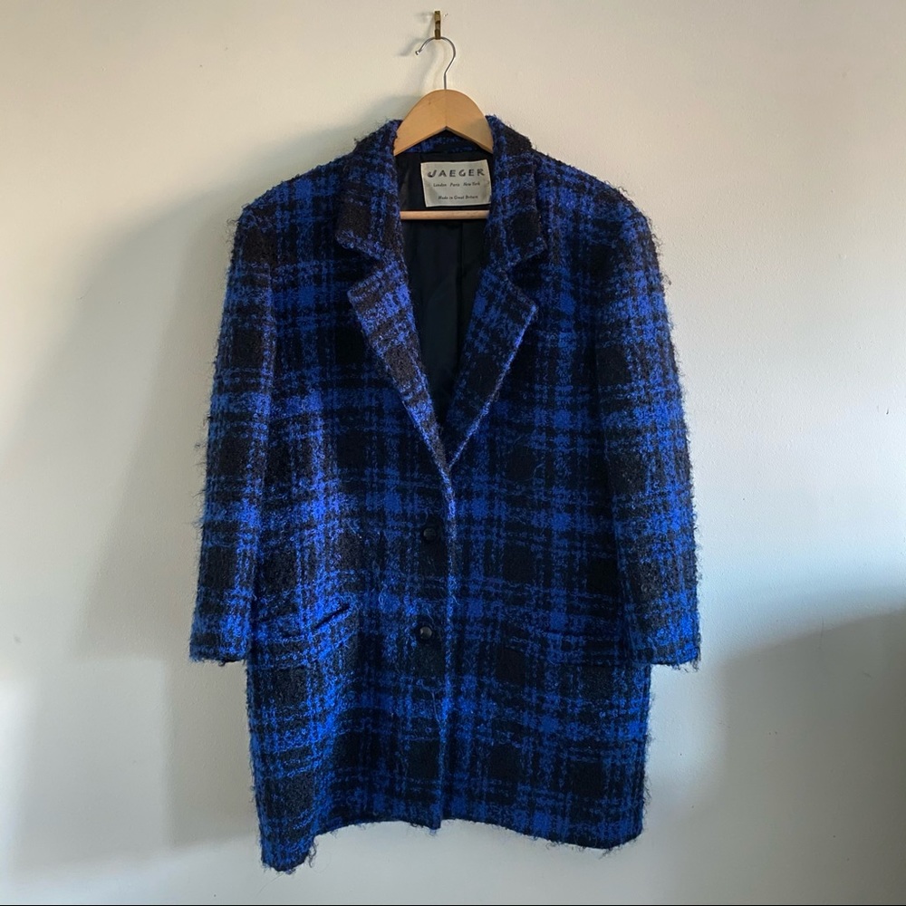 1980s Vintage Mohair Jacket, Size Medium